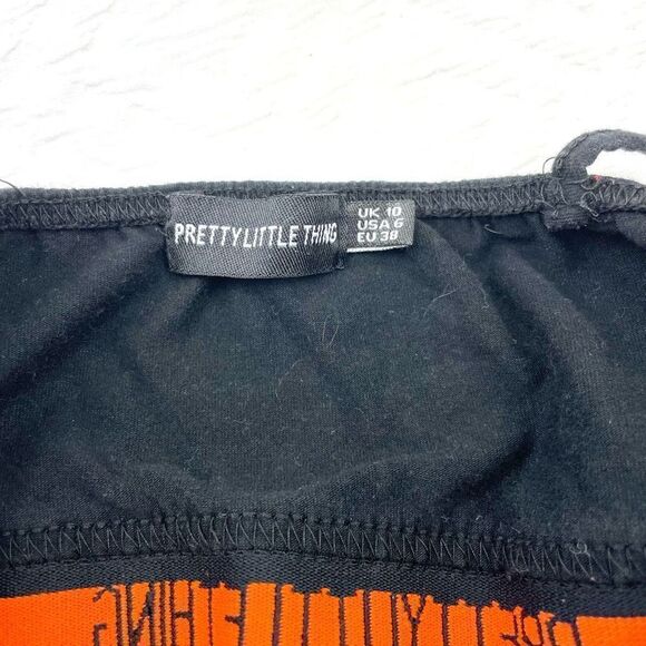 BUY 1 GET 1 FREE pretty little thing size 6 bralette black orange - Picture 5 of 6